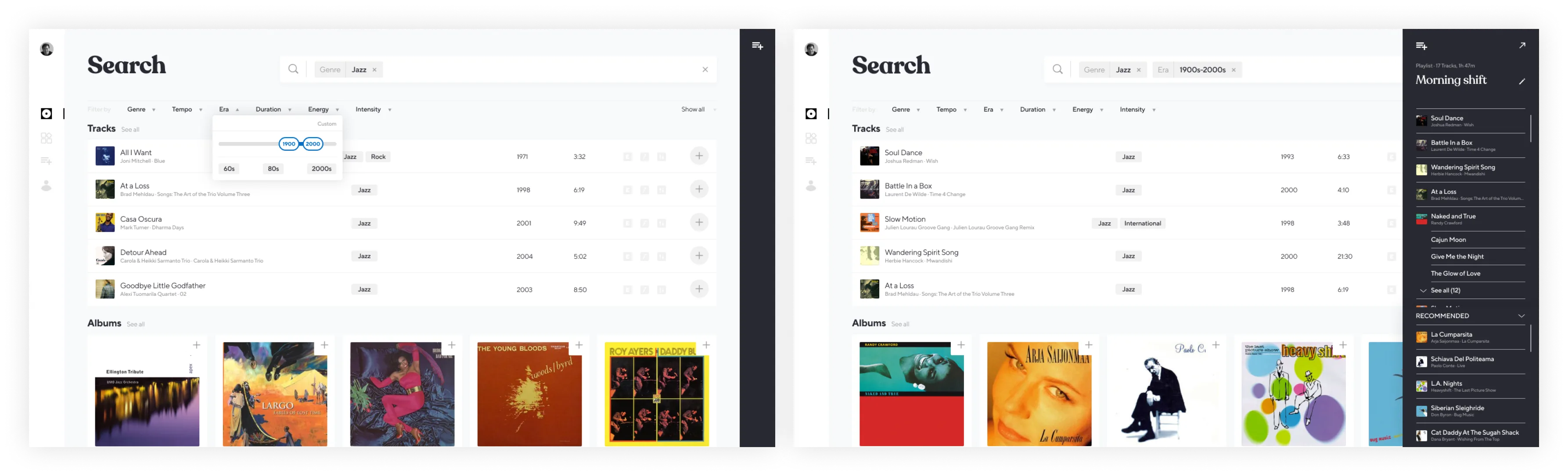 Music licensing service mockup 2