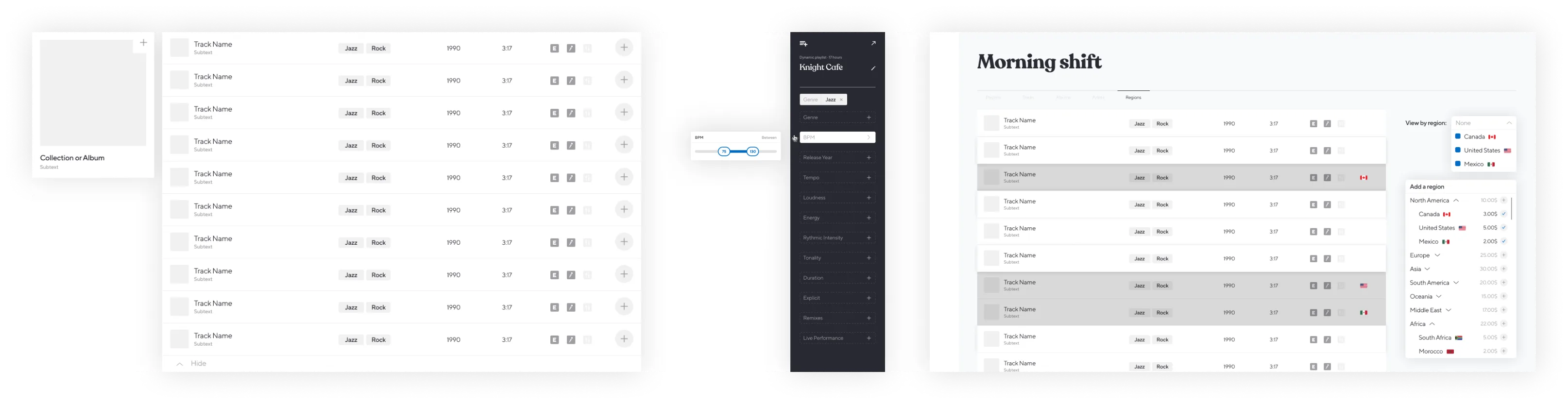 Music licensing service mockup 5